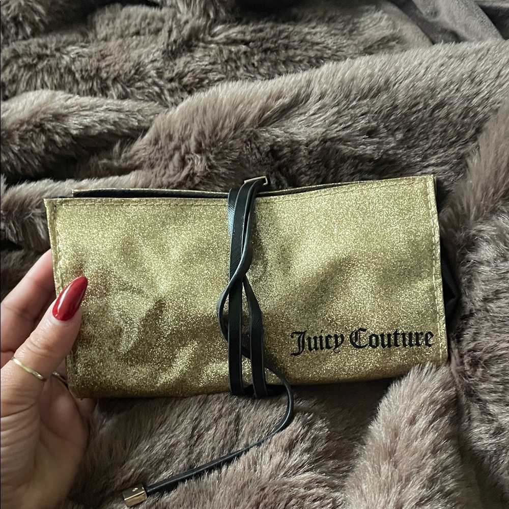 Juicy Couture Sparkling Gold jewelry pouch